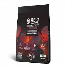 Древесноугольные брикеты (для гриля) BRIQPACK 10 кг