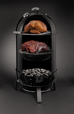 Коптильня Weber Smokey Mountain Cooker, 47 см, черный