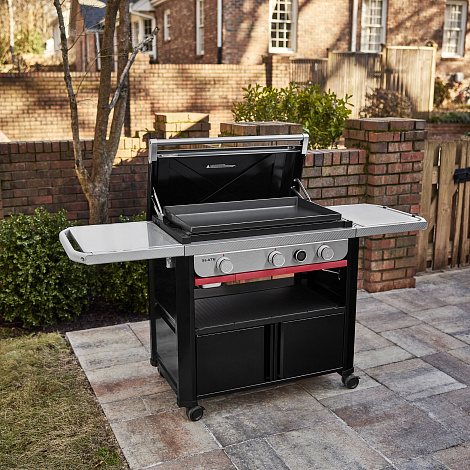Гридль газовый Weber Slate 76 см, черный