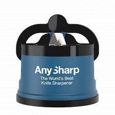 Точилка для ножей AnySharp пластиковый корпус цвет голубой